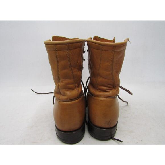 Justin Mens Size 7 D Brown Leather Lace Up Kilt Cowboy Western Boots